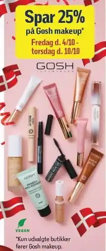 Føtex Spar 25% på Gosh makeup tilbud
