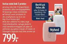 Føtex Instax mini link 3 printer tilbud