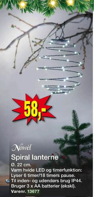 Harald Nyborg Spiral lanterne tilbud