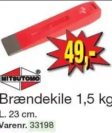 Harald Nyborg MITSUTOMO Brændekile 1,5 kg tilbud