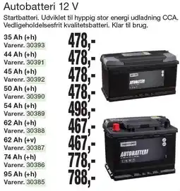Harald Nyborg Autobatteri 12 V tilbud