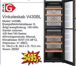 Harald Nyborg WASCO Vinkøleskab V430BL tilbud