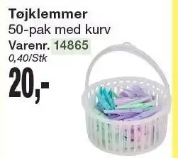 Harald Nyborg Tøjklemmer tilbud