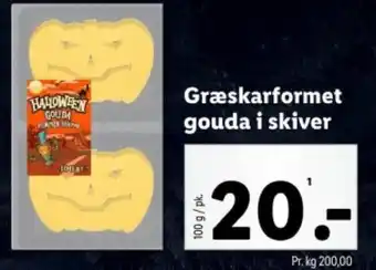 Lidl Græskarformet gouda i skiver tilbud