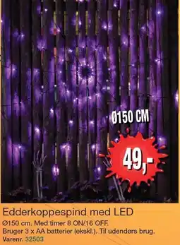 Harald Nyborg Edderkoppespind med LED tilbud