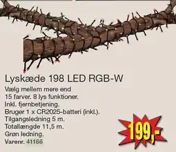 Harald Nyborg Lyskæde 198 LED RGB-W tilbud