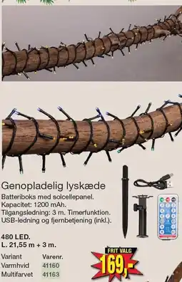 Harald Nyborg Genopladelig lyskæde tilbud