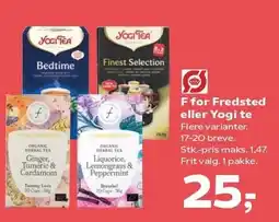 SuperBrugsen F for Fredsted eller Yogi te tilbud