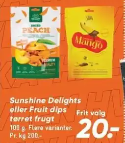 Sunshine Delights eller Fruit dips tørret frugt