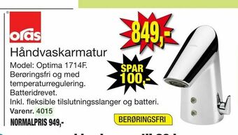 Harald Nyborg Håndvaskarmatur tilbud