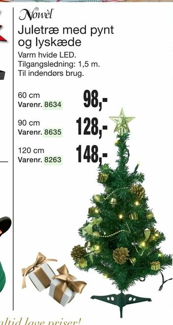 Harald Nyborg Juletræ med pynt og lyskæde tilbud