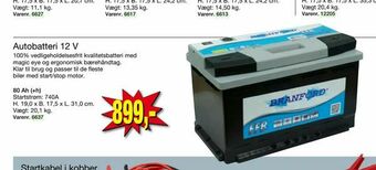 Harald Nyborg Autobatteri 12 V tilbud