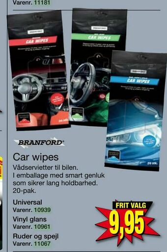 Car wipes
