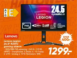 Bilka Lenovo Legion 24,5” R25FC gaming skærm tilbud