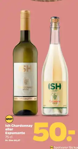 Netto Ish Chardonnay eller Espumante tilbud