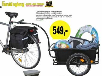 Harald Nyborg Cykelanhænger model maxi tilbud