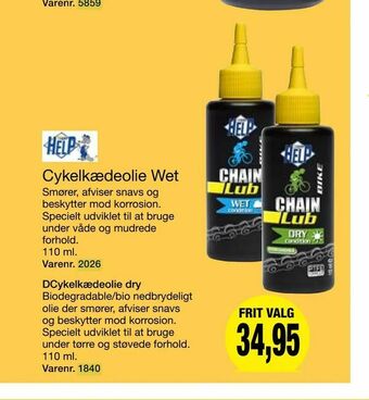 Harald Nyborg DCykelkædeolie dry tilbud