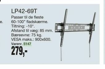 Vægbeslag Lp42-69t