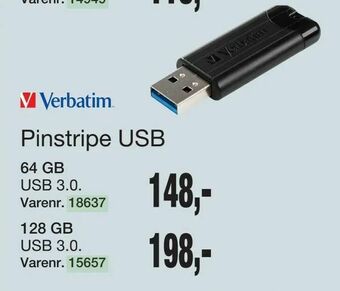 Harald Nyborg Pinstripe USB tilbud