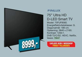 Harald Nyborg 75" Ultra HD D-LED Smart TV tilbud