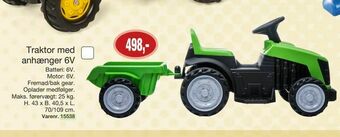 Harald Nyborg Traktor med anhænger 6V tilbud