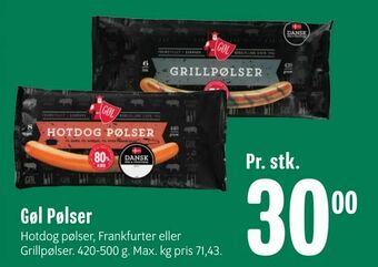 Min Købmand Gøl Pølser tilbud