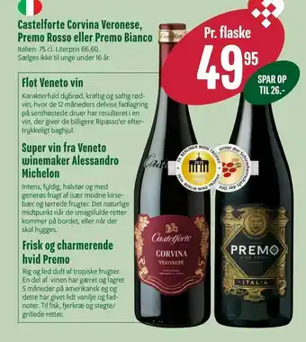 Min Købmand Castelforte Corvina Veronese, Premo Rosso eller Premo Bianco tilbud