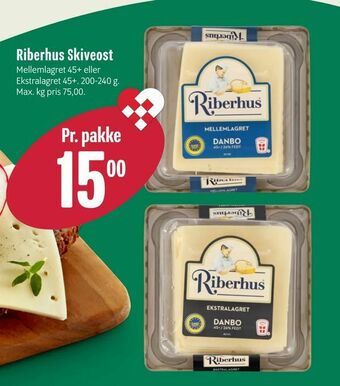 Min Købmand Riberhus Skiveost tilbud