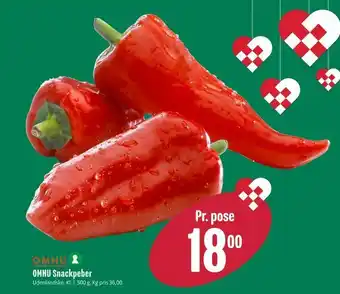 Min Købmand OMHU Snackpeber tilbud