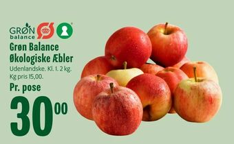 Min Købmand Grøn Balance Økologiske Æbler tilbud