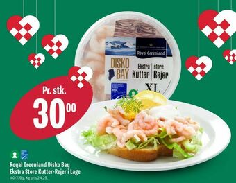 Min Købmand Royal Greenland Disko Bay Ekstra Store Kutter-Rejer i Lage tilbud