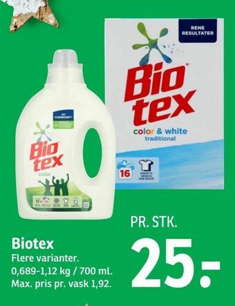 SPAR Biotex tilbud