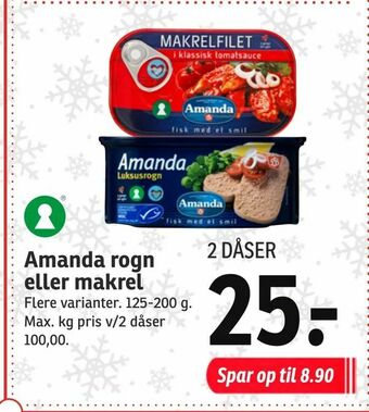 Amanda rogn eller makrel