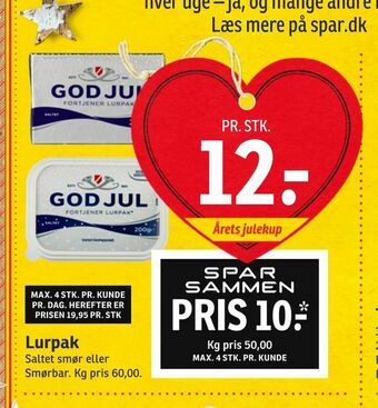 SPAR Lurpak tilbud