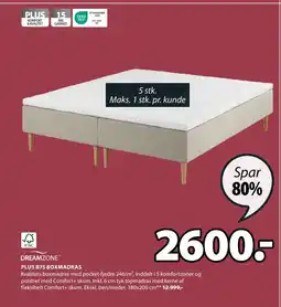 JYSK PLUS B75 BOXMADRAS tilbud