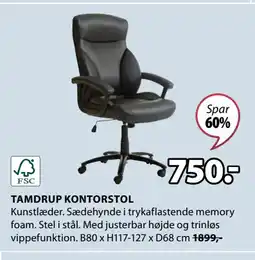 JYSK TAMDRUP KONTORSTOL tilbud