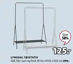JYSK LYNGDAL TØJSTATIV tilbud