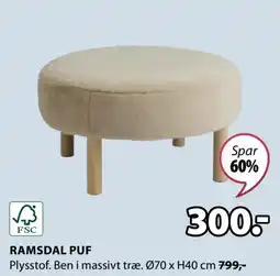 JYSK RAMSDAL PUF tilbud