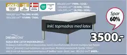 JYSK GOLD B30 LATEX BOXMADRAS tilbud