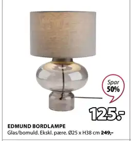 JYSK EDMUND BORDLAMPE tilbud