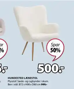 JYSK HUNDESTED LÆNESTOL tilbud