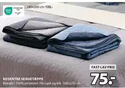 JYSK ROSENTRE SENGETÆPPE tilbud