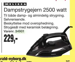 Harald Nyborg Dampstrygejern 2500 watt tilbud