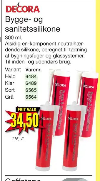 Harald Nyborg Bygge- og sanitetssilikone tilbud