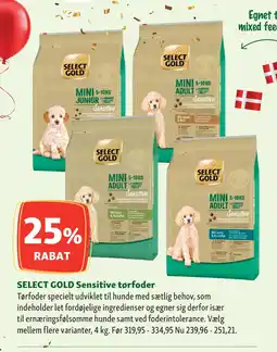 Maxi Zoo SELECT GOLD Sensitive tørfoder tilbud