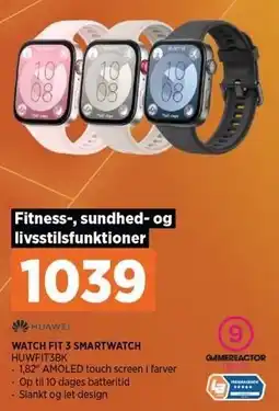 Power WATCH FIT 3 SMARTWATCH tilbud