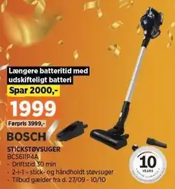 Power BOSCH STICKSTØVSUGER tilbud