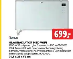 jem & fix GLASRADIATOR MED WIFI tilbud