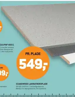 XL-BYG SCANDIWOOD LAMINATBORDPLADE tilbud