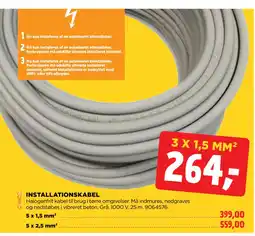 jem & fix INSTALLATIONSKABEL tilbud